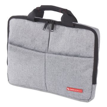 Swiss Mobility Sterling Slim Briefcase, Holds Laptops 14.1", 1.75" X 1.75" X 10.25", Gray freeshipping - TVN Wholesale